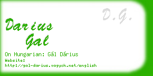 darius gal business card